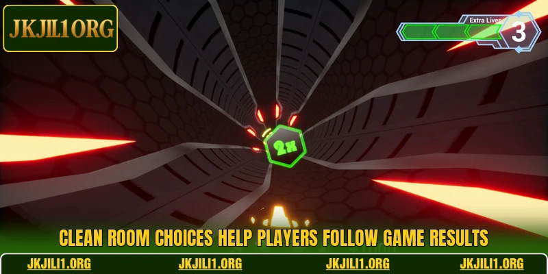 Clean room choices help players follow game results