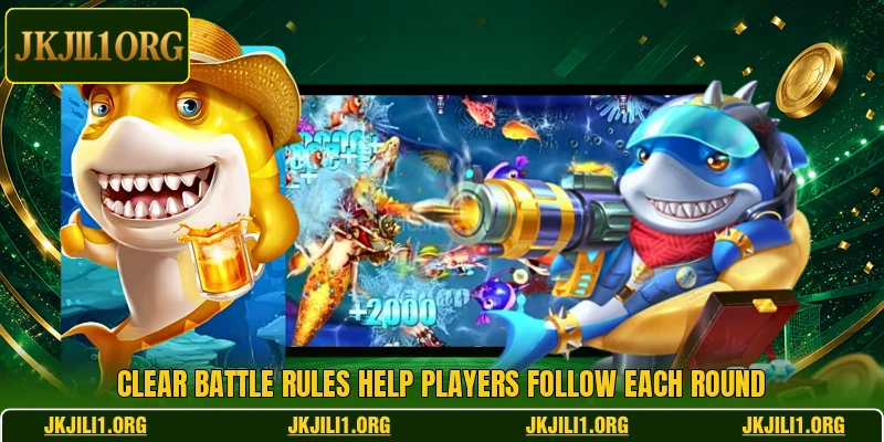Clear battle rules help players follow each round