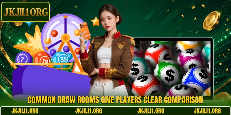 Common draw rooms give players clear comparison Common draw rooms give players clear comparison