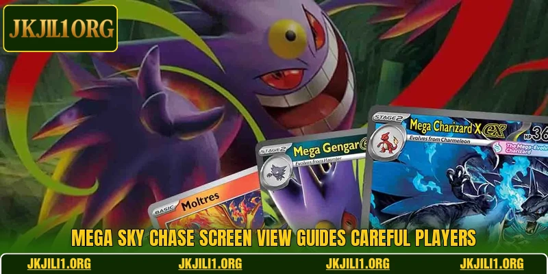 Mega Sky Chase screen view guides careful players