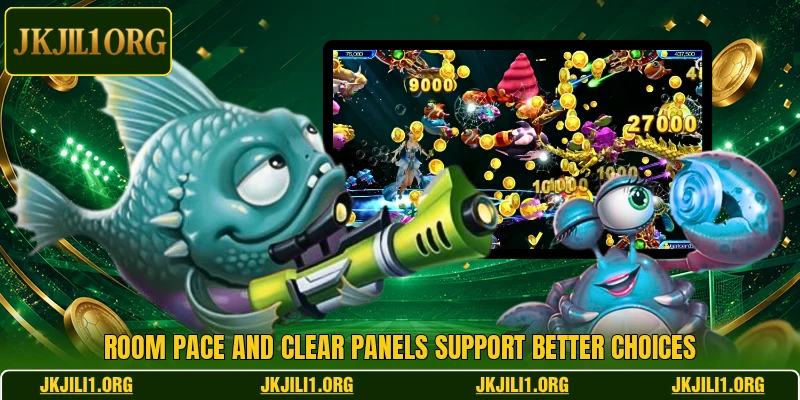 Room pace and clear panels support better choices Room pace and clear panels support better choices